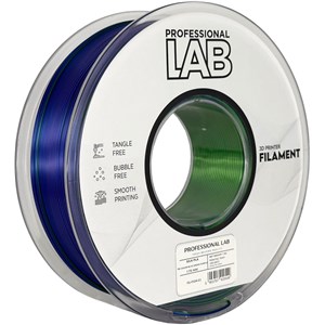 Silk PLA Tri Color blue green purple | Prof. Lab
