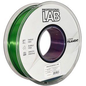 Silk PLA Tri Color red blue green | Prof. Lab