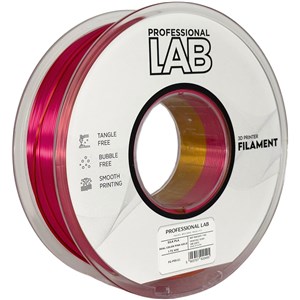 Silk PLA Dual Color pink gold | Prof. Lab